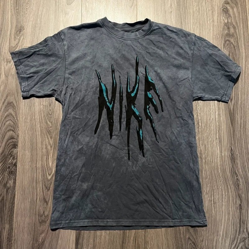 Nike "The Nike Tee" Black/Charcoal Washed Graphic T-Shirt